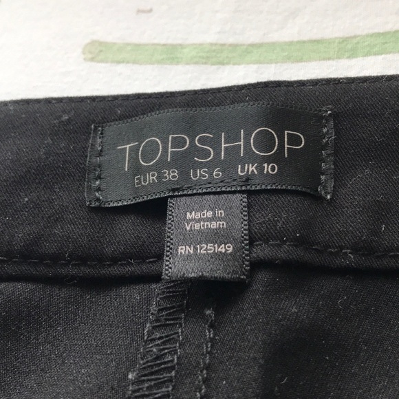 Black Topshop Trousers - Picture 4 of 6